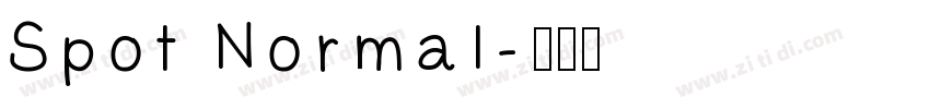 Spot Normal字体转换